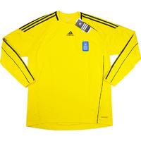 2010-11 Greece Player Issue Yellow GK Shirt *w/Tags* XL