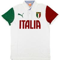 2014 15 italy puma white t7 polo t shirt bnib xs