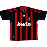 2008-09 AC Milan Home Shirt (Good) S.Boys