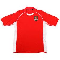 2002-04 Wales Home Shirt (Very Good) L