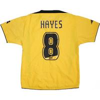 2006 07 barnsley away shirt hayes 8 very good xs