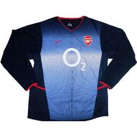 2002 04 arsenal away ls shirt excellent xxl