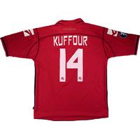 2006-07 Livorno Match Worn UEFA Cup Home Shirt Kuffour #14 (v FC Superfund)