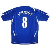 2007-08 Everton Home Shirt Johnson #8 (Very Good) M