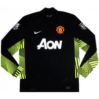 2011-12 Manchester United Black GK Shirt (Very Good) S