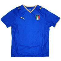 2007-08 Italy Home Shirt (Excellent) L.Boys