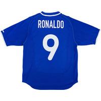 2000 02 brazil away shirt ronaldo 9 excellent xxl