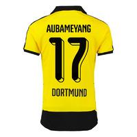 2015-16 Borussia Dortmund Home Shirt (Aubameyang 17) - Kids