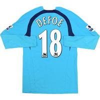 2006-07 Tottenham Match Issue Away L/S Shirt Defoe #18