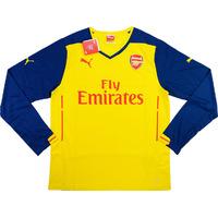 2014 15 arsenal away ls shirt bnib xl