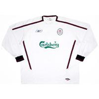 2003-04 Liverpool Away L/S Shirt (Very Good) L