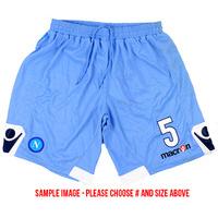 2010-11 Napoli Match Worn Away Shorts #