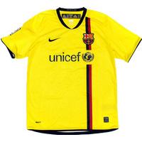 2008-10 Barcelona Away Shirt (Excellent) L.Boys