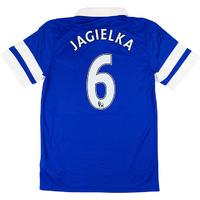 2013 14 everton home shirt jagielka 6 as new m