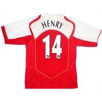 2004-05 Arsenal Home Shirt Henry #14 (Very Good) L