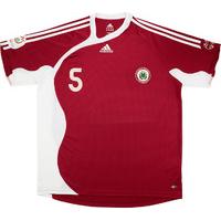 2006 08 latvia match issue european championship qualifiers home shirt ...