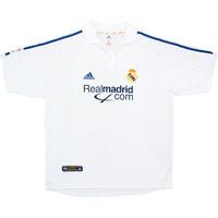 2001 Real Madrid Home Shirt (Very Good) XL