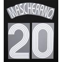 2006-08 Liverpool European White Name Set Mascherano #20