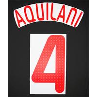 2008-10 Liverpool European Red Name Set Aquilani #4