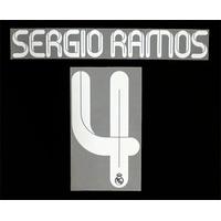 2011-12 Real Madrid Third White Name Set Sergio Ramos #4