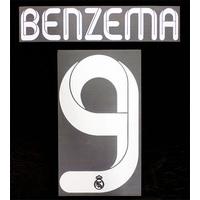 2011-12 Real Madrid Third White Name Set Benzema #9