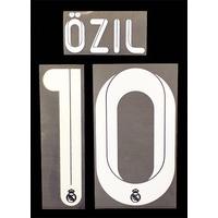 2011-12 Real Madrid Third White Name Set Özil #10
