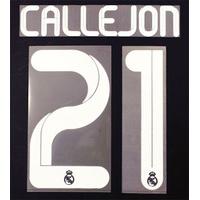 2011-12 Real Madrid Third White Name Set Callejon #21