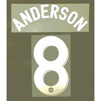 2011-13 Manchester United European Anderson #8 Name Set