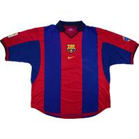 2000 01 barcelona home shirt fair xl