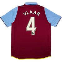 2012-13 Aston Villa Home Shirt Vlaar #4 *w/Tags* L