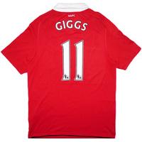 2010 11 manchester united home shirt giggs 11 very good xl