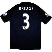 2010-11 Manchester City Match Issue Away Shirt Bridge #3
