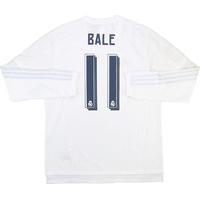 2015-16 Real Madrid Home L/S Shirt Bale #11 (+ FIFA WC) *w/Tags*