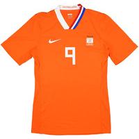 2008 Holland Olympics Match Worn Home Shirt Makaay #9