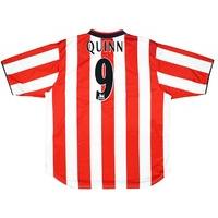 2000-02 Sunderland Home Shirt Quinn #9 (Good) XL