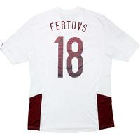 2014-15 Latvia Match Issue Away Shirt Fertovs #18