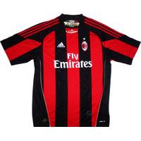 2010 11 ac milan home shirt very good l