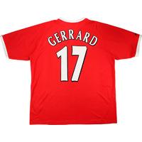 2001 03 liverpool european shirt gerrard 17 excellent xl