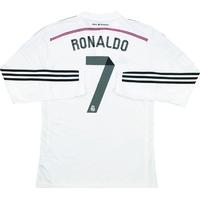 2014-15 Real Madrid Home L/S Shirt Ronaldo #7 *w/Tags* XL