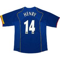 2004-06 Arsenal Away Shirt Henry #14 (Very Good) XL