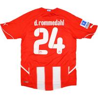 2010-11 Olympiakos Match Worn Kypello Elladas Home Shirt D.Rommedahl #24 (v PAOK)
