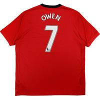 2009-10 Manchester United Home Shirt Owen #7 (Excellent) XL