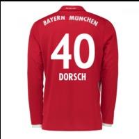 2016-17 Bayern Munich Long Sleeve Home Shirt (Dorsch 40) - Kids