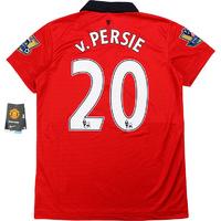 2013-14 Manchester United Home Shirt v.Persie #20 *w/Tags* S.Boys