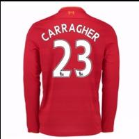 2016-17 Liverpool Home Long Sleeve Shirt (Carragher 23)