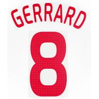 2008 10 liverpool european red name set gerrard 8