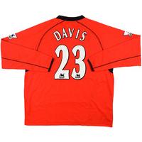 2003-04 Fulham Match Worn Third L/S Shirt Davis #23 (v Newcastle)