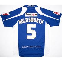 2009-10 Oldham Match Issue Home Shirt Holdsworth #5 M
