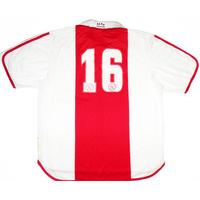 2000-01 Ajax Player Issue Centenary Home Shirt #16 (Pasanen) XL