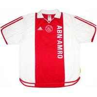 2000-01 Ajax Player Issue Centenary Home Shirt #9 (Machlas) L